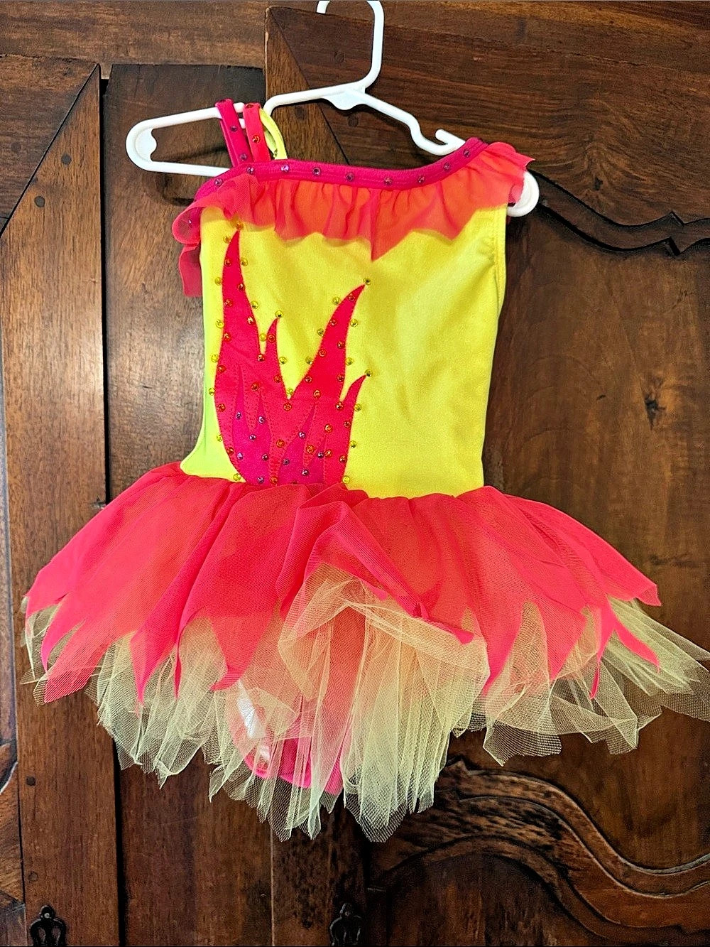 Revolution Dancewear Here Comes The Sun Kids Pink & Yellow Dance Costume Like